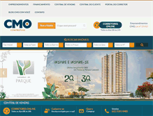 Tablet Screenshot of cmoconstrutora.com.br